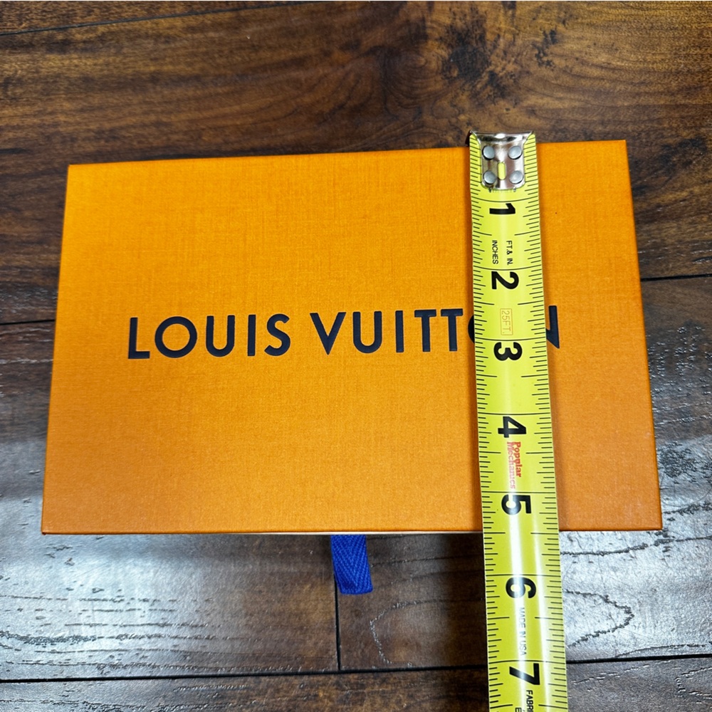 Louis Vuitton 5.5x8 inch storage box in classic orange pull out drawer display - Picture 6 of 8